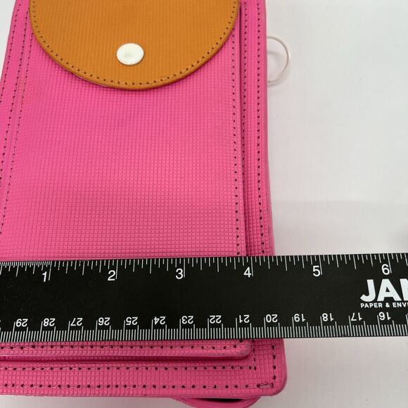 Kate Spade Wristlet Neon Pink Orange Saturday Essentials Bag Y2K Wallet - Picture 5 of 8